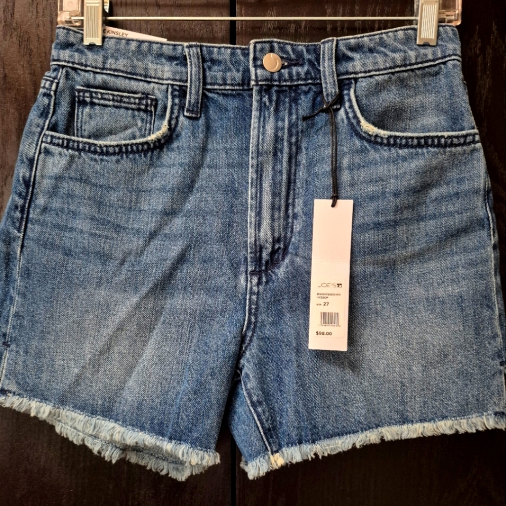JOE'S jeans Denim Blue KINSLEY Women's Shorts SZ 27 NEW